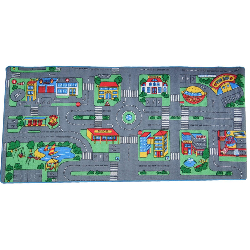 Gyerekszőnyeg 170x200 cm – Autópálya mintával - Image 5