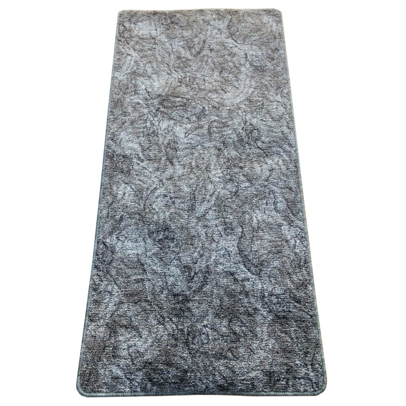 Szegett szőnyeg 100x300 cm - Szürke színben márvány mintával