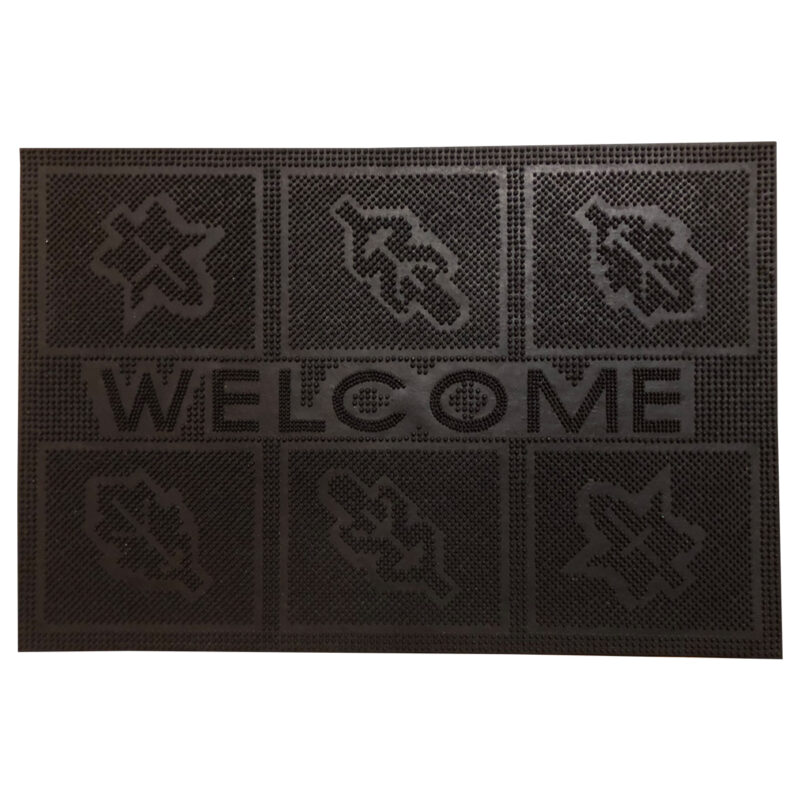 Gumi lábtörlő 40x60 cm - Welcome felirattal levél mintával