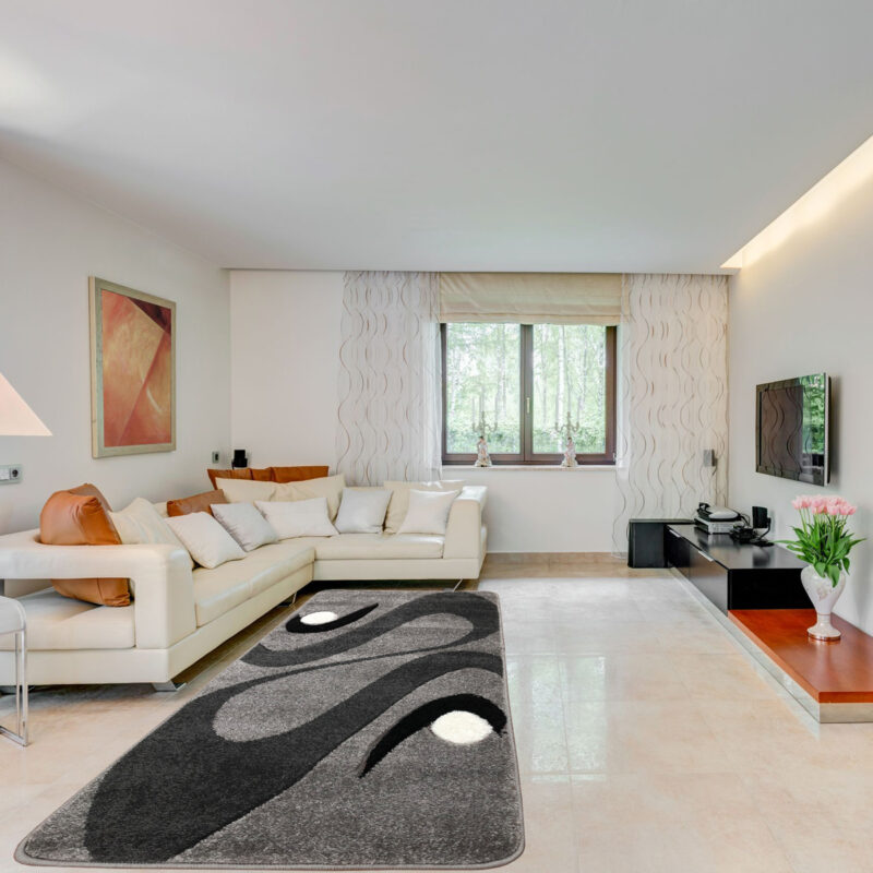 Modern szőnyeg 60x110 cm - Szürke 2331 - enteriör