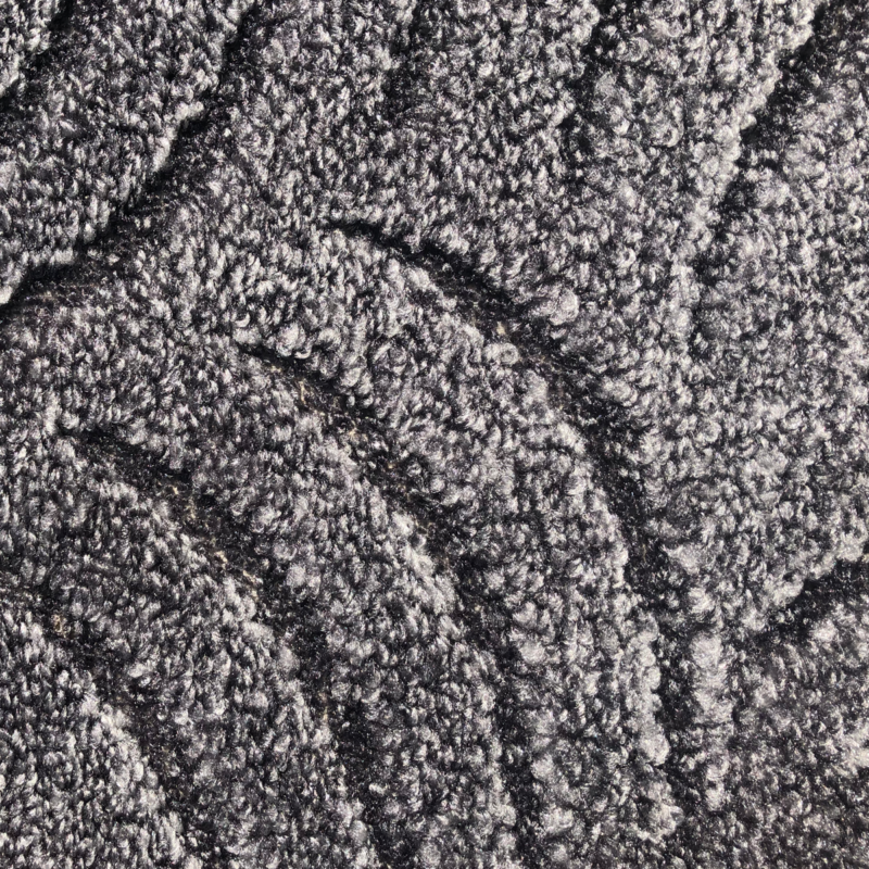 Lépcsőszőnyeg 65x24 cm - Szürke színben karmolt mintával - minta