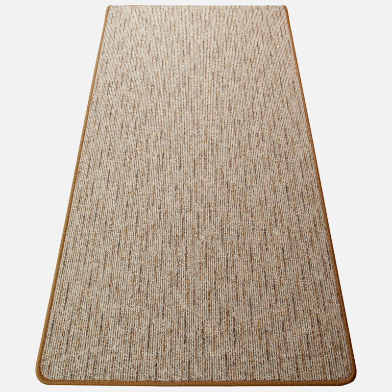 Szegett szőnyeg - Beige-barna színben vonalas mintával - teljes 2