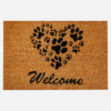 Festett kókusz lábtörlő 40x60 cm – Welcome tappancs mintával
