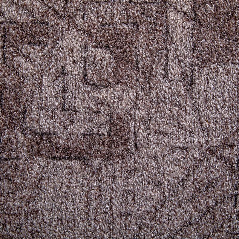 Szegett szőnyeg - Barna színben kocka mintával - minta