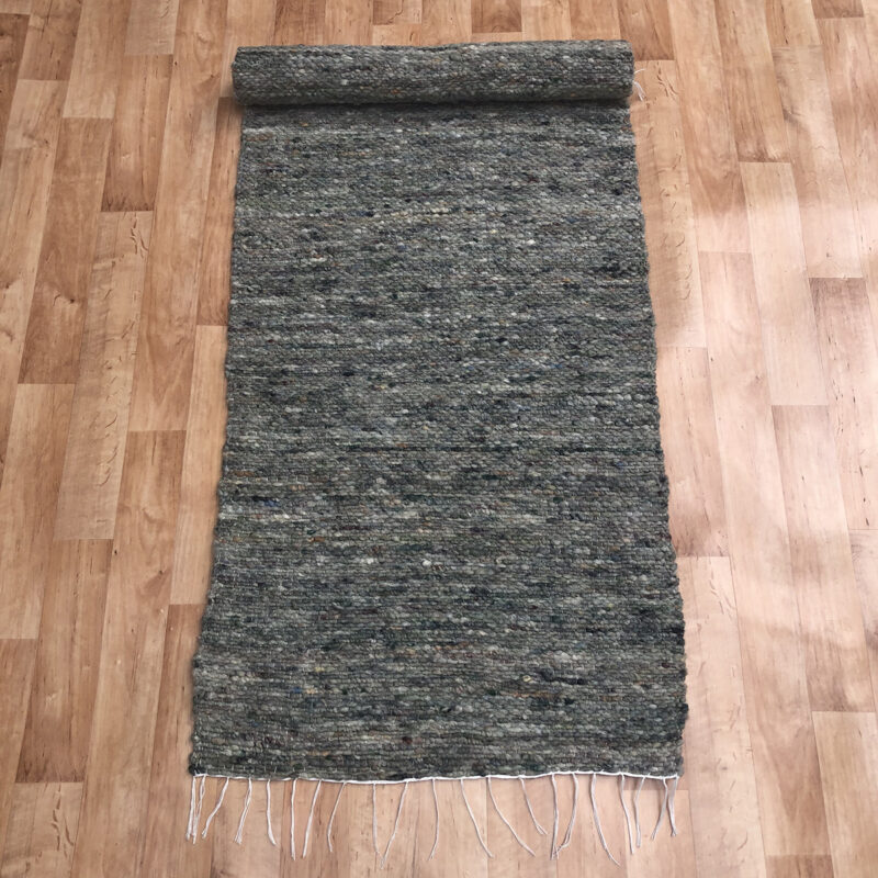 Gyapjú szőnyeg 70x200 cm - Szürke színben