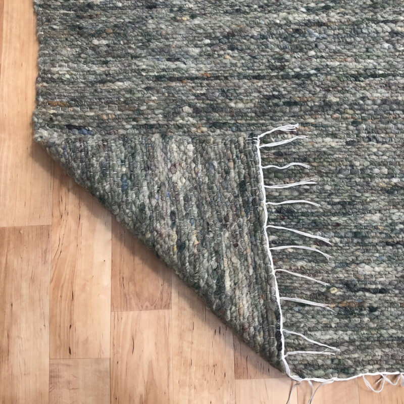 Gyapjú szőnyeg 70x200 cm - Szürke színben - hátoldal