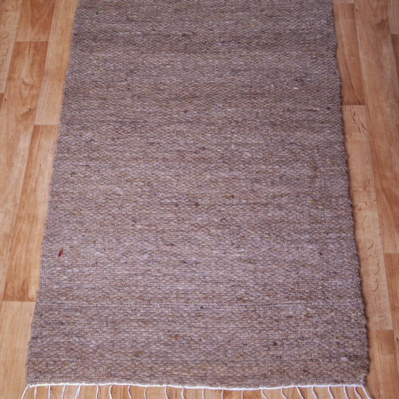 Gyapjú szőnyeg 70×200 cm – Barna színben