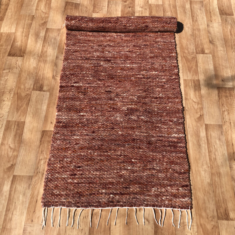 Gyapjú szőnyeg 70×200 cm – Terra színben