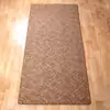Szegett szőnyeg 100x400 cm - Barna színben karmolt mintával