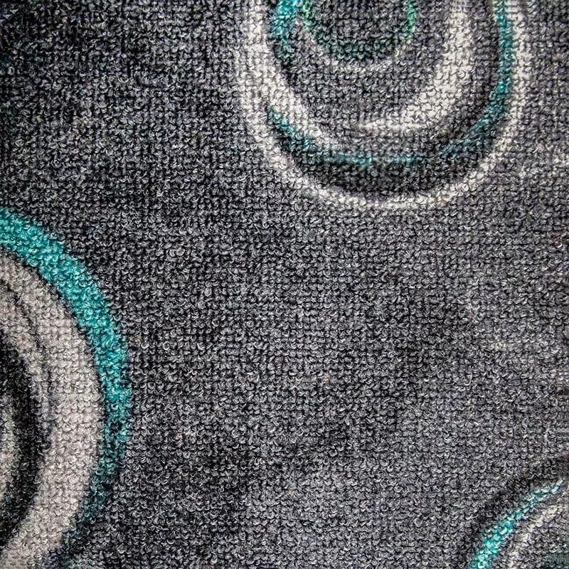 Szegett szőnyeg - Szürke színben kör mintával - minta