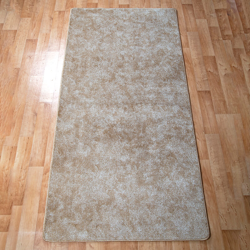 Szegett szőnyeg 100×400 cm – Világos beige egyszínű