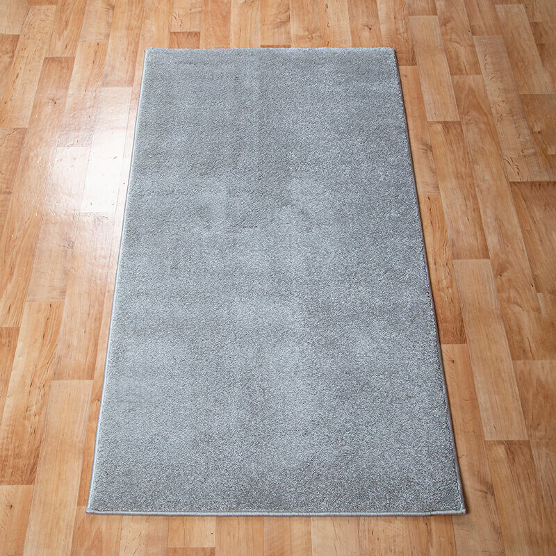 Szegett szőnyeg 160×220 cm – Világoszürke egyszínű (vastag)