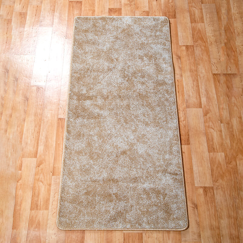 Szegett szőnyeg 70×150 cm – Világos beige egyszínű