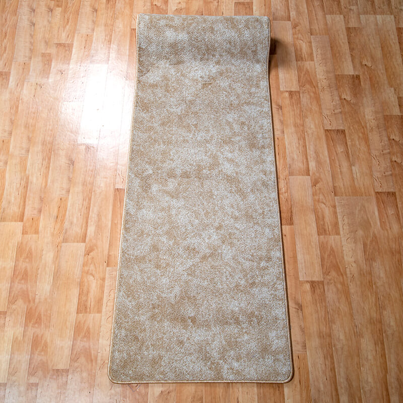 Szegett szőnyeg 70×250 cm – Világos beige egyszínű