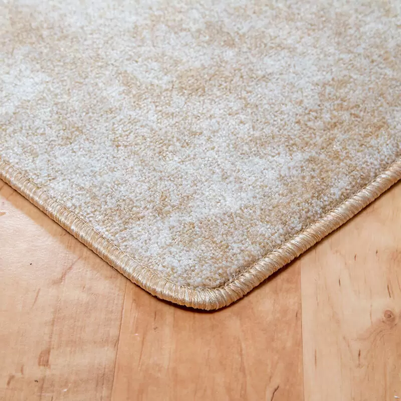 Szegett szőnyeg - Világos beige egyszínű - sarok
