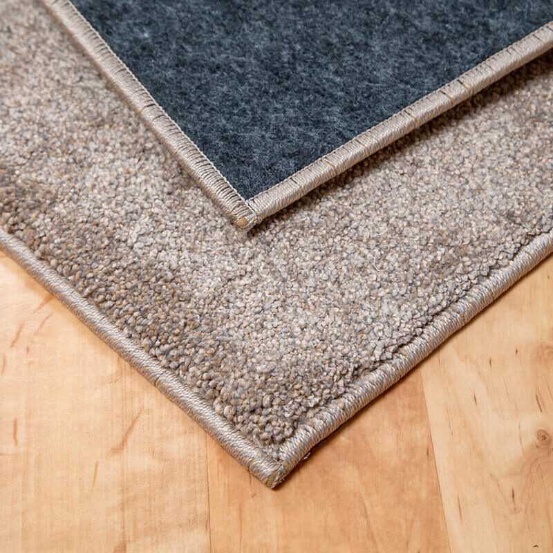 Szegett szőnyeg – Beige egyszínű (vastag) - hátoldal