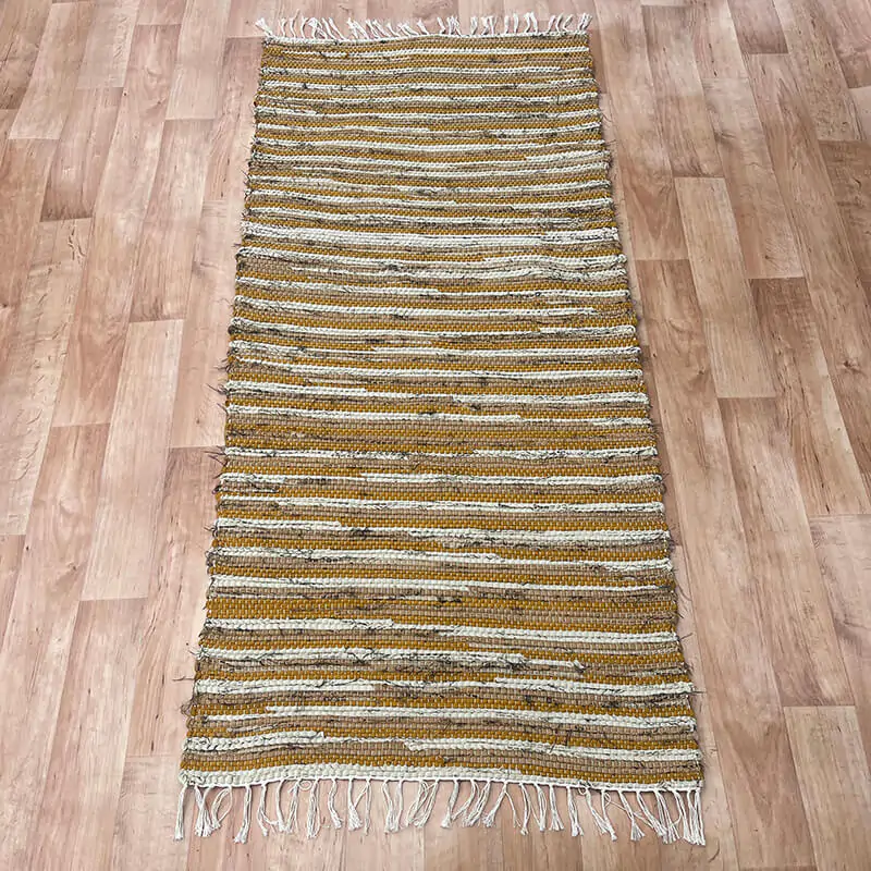 Sárga rongyszőnyeg 70x200 cm - Cikksz. 27063