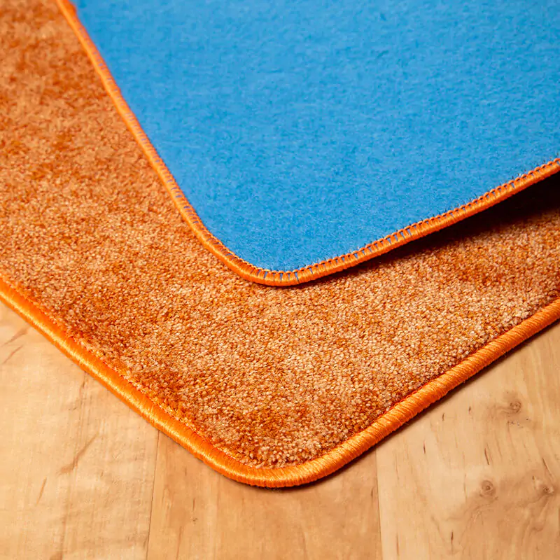 Szegett szőnyeg - Narancssárga egyszínű - hátoldal