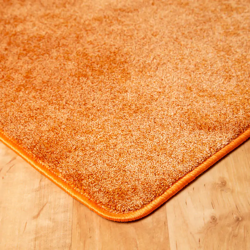 Szegett szőnyeg - Narancssárga egyszínű - sarok