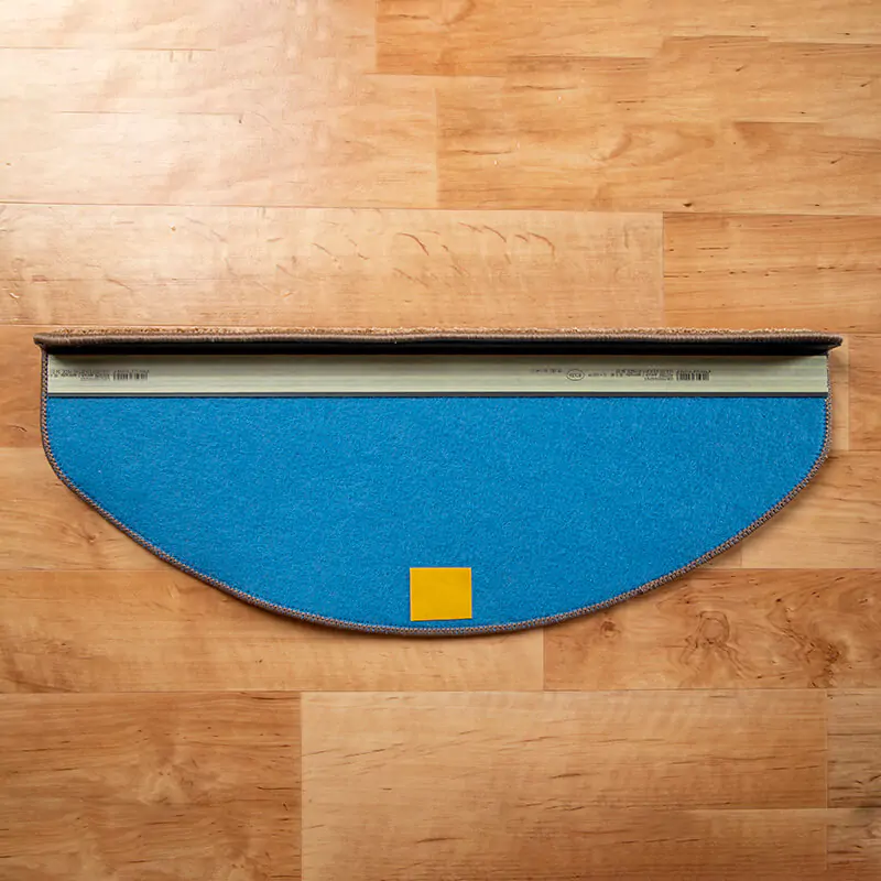 Lépcsőszőnyeg 65x24 cm - Barna egyszínű - hátoldal