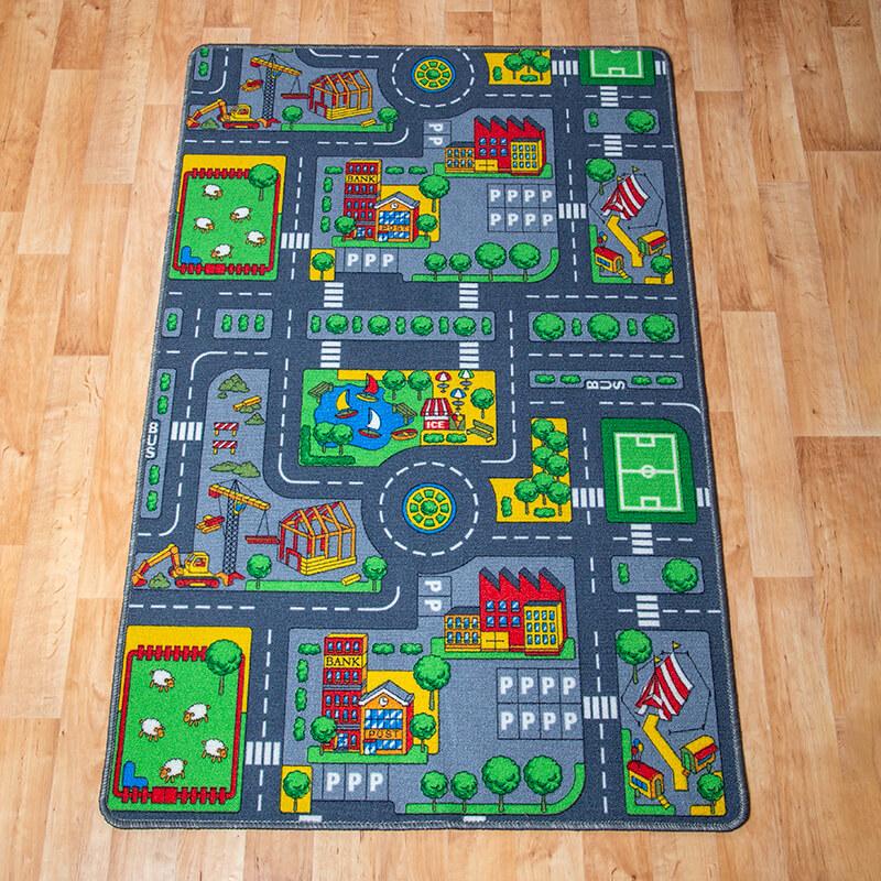 Gyerekszőnyeg 100×150 cm – Autópályás szőnyeg [Cikksz. 9663]