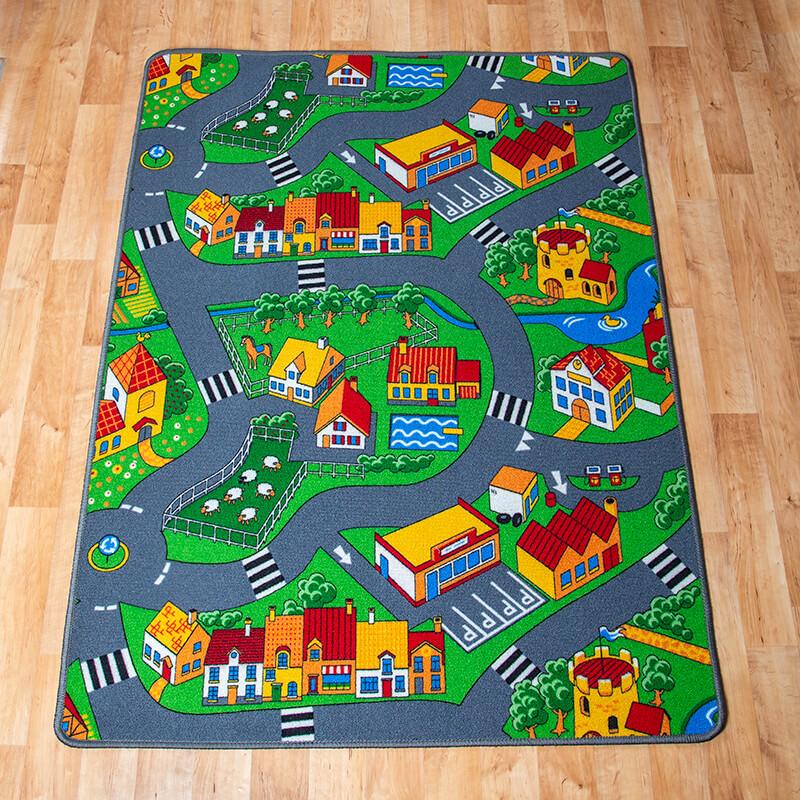 Gyerekszőnyeg 120×160 cm – Autópályás szőnyeg [Cikksz. 9664]