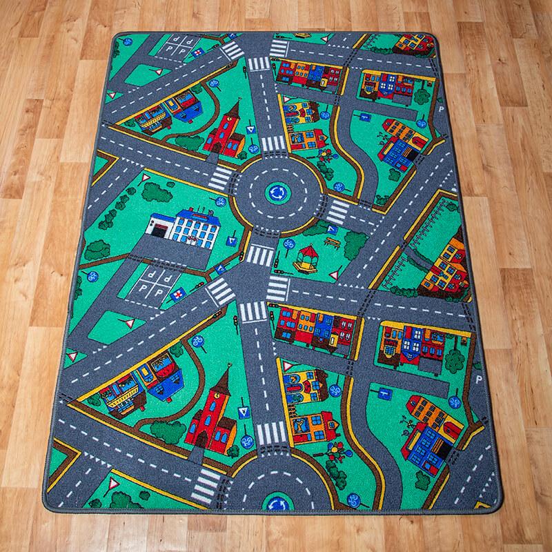 Gyerekszőnyeg 120×160 cm – Autópályás szőnyeg [Cikksz. 9665]
