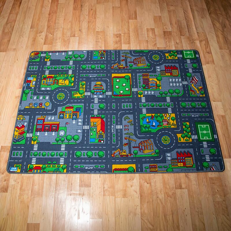 Gyerekszőnyeg 160×230 cm – Autópályás szőnyeg [Cikksz. 9667]