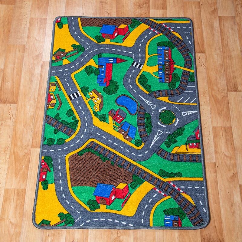 Gyerekszőnyeg 80×120 cm – Autópályás szőnyeg [Cikksz. 9660]