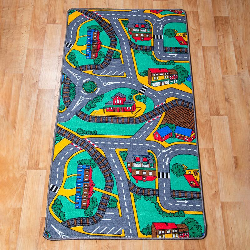 Gyerekszőnyeg 80×150 cm – Autópályás szőnyeg [Cikksz. 9661]