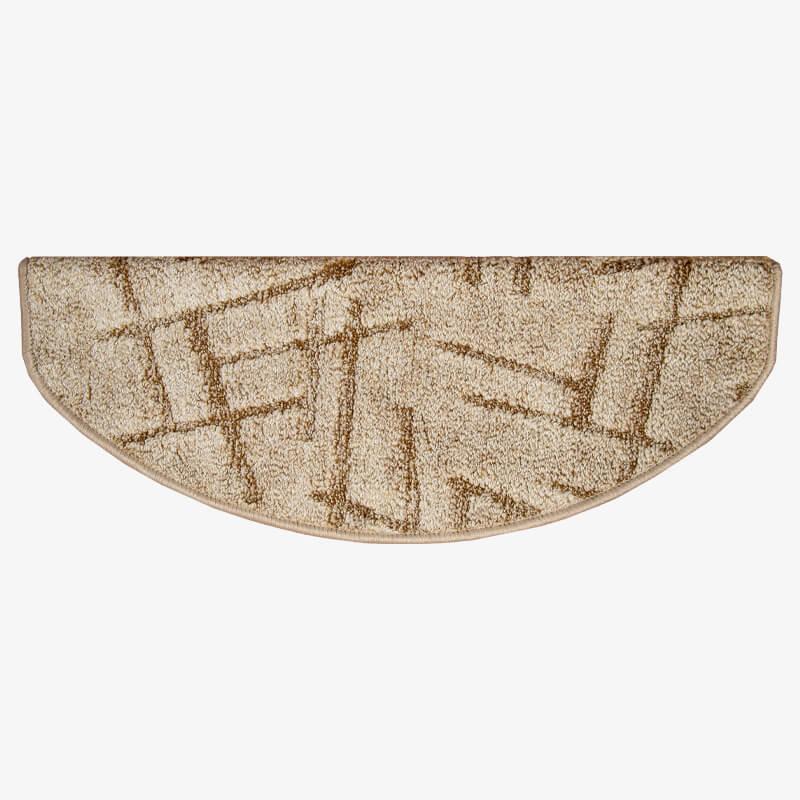 Lépcsőszőnyeg 65x24 cm - Beige színben vonal mintával