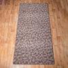 Szegett szőnyeg 100x300 cm – Barna színben nyomott vonalas mintával