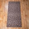 Szegett szőnyeg 70x150 cm – Barna színben nyomott vonalas mintával