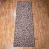 Szegett szőnyeg 70x200 cm – Barna színben nyomott vonalas mintával